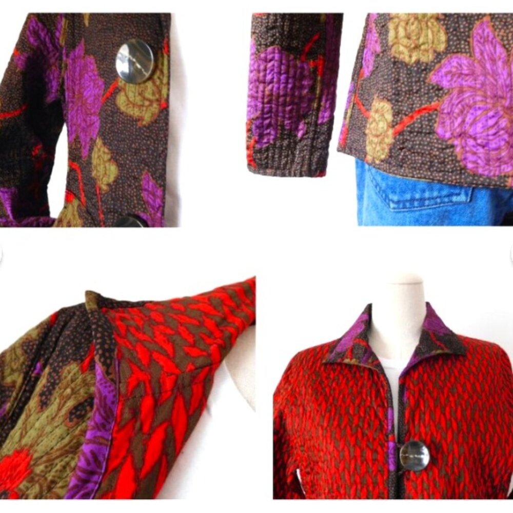 RARE Reversible Patty Kim Quilted Vintage 90's Jacket